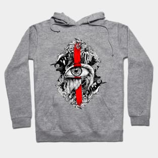 Red inked Eye Hoodie